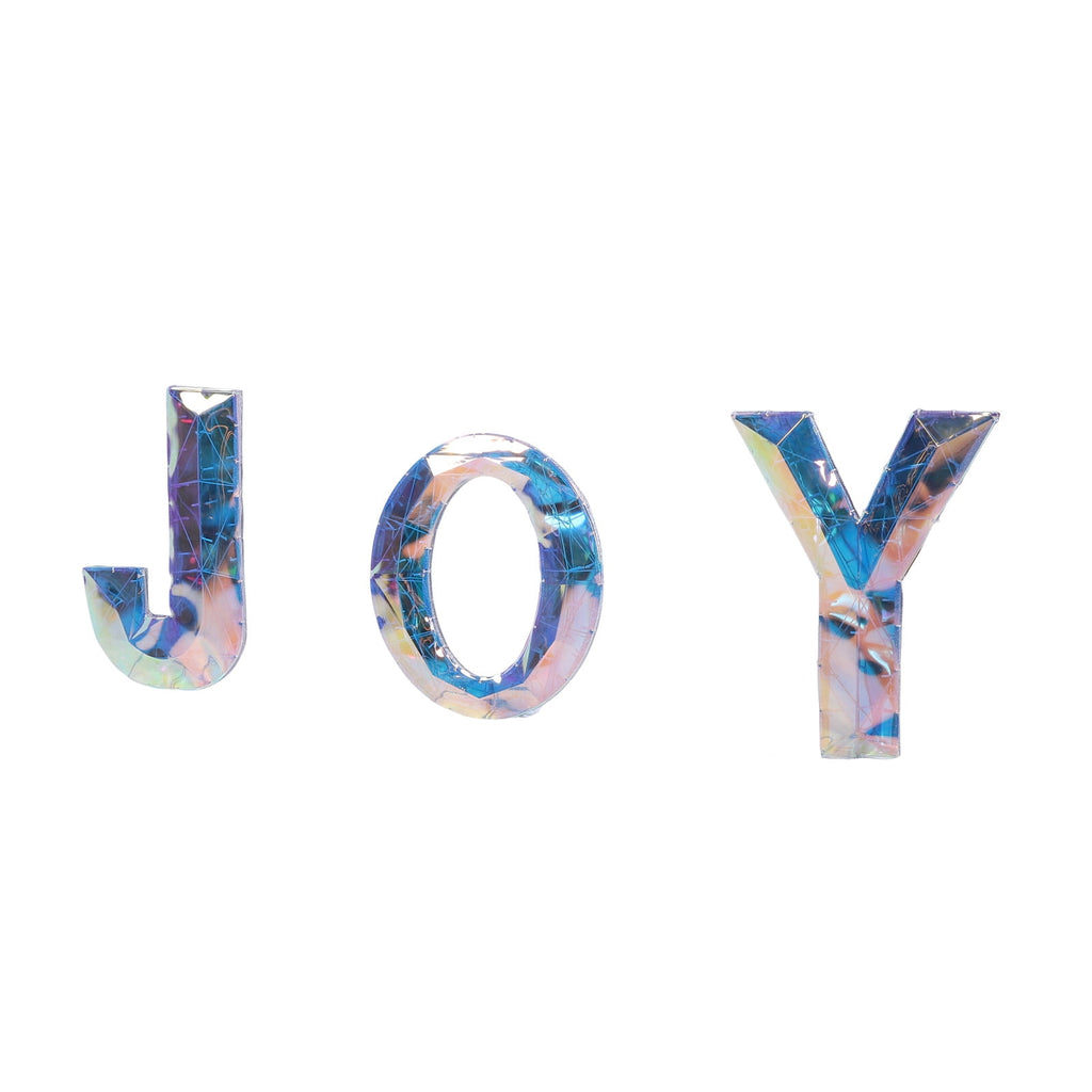 3 Piece Outdoor Xmas Decor Letters LED Lighted Prism Holiday Yard Decorations Metal PVC Lighted Patio Garden Decor