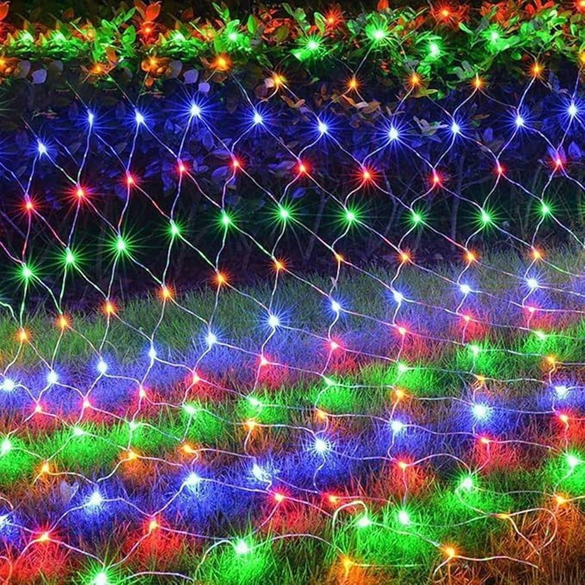 Garden Net Lights Battery Operated, 4mx6m 672LEDMesh Fairy String Lights Fairy Net Lights 8 Modes Waterproof Net Mesh String Lights for Garden Balcony Decor