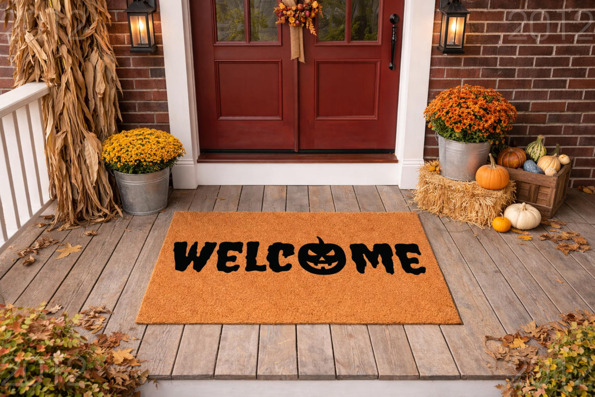 Halloween Doormat - Welcome Pumpkin (36" x 72")