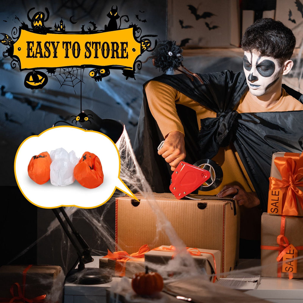 11.8FT Halloween Inflatable Ghost Spider Pumpkin Decoration with LED Lights for Yard Garden Party
