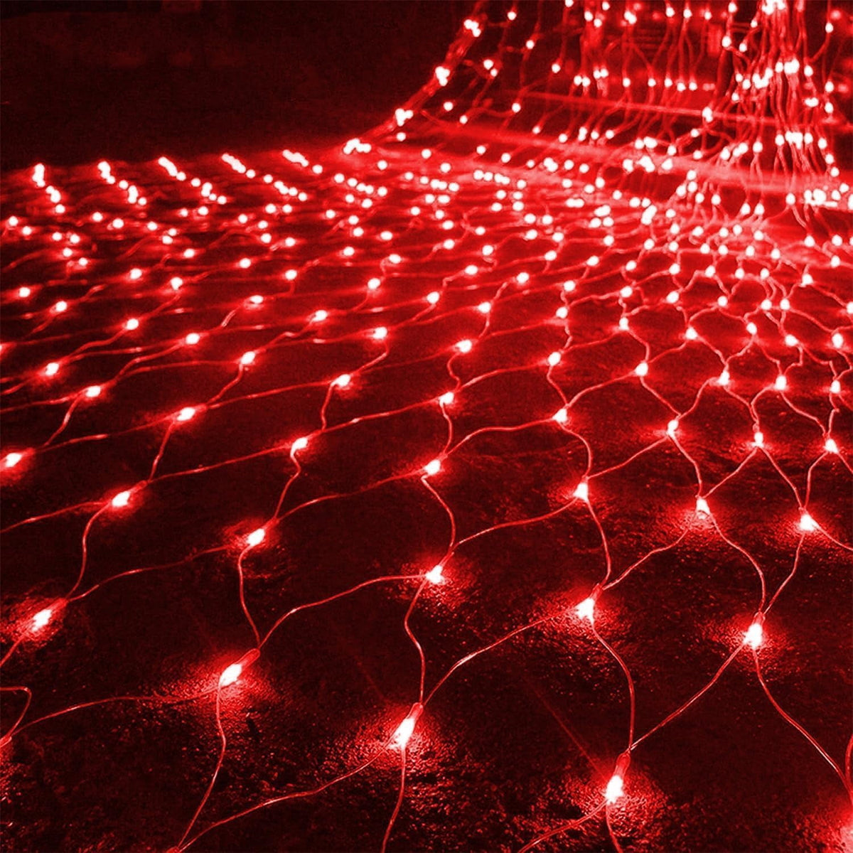 Garden Net Lights, Battery Operated 672 LED Waterproof Net Mesh Lights with 8 Modes, 6x4M Fairy String Lights for Outdoor Indoor Christmas Tree, Bush, Backyard, Garden, Party Décor