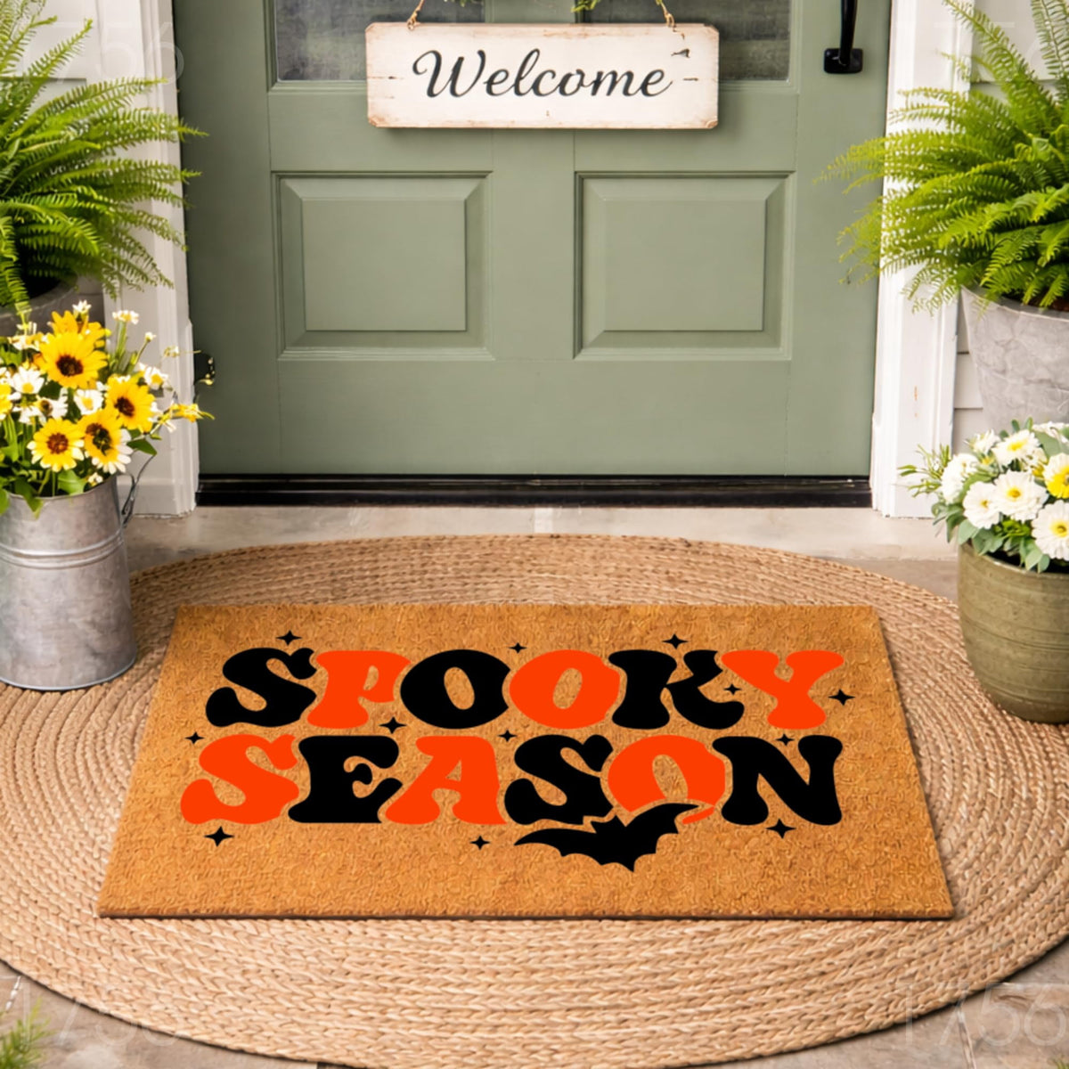 Halloween Doormat - Spooky Season Welcome Door Mat (36" x 72")