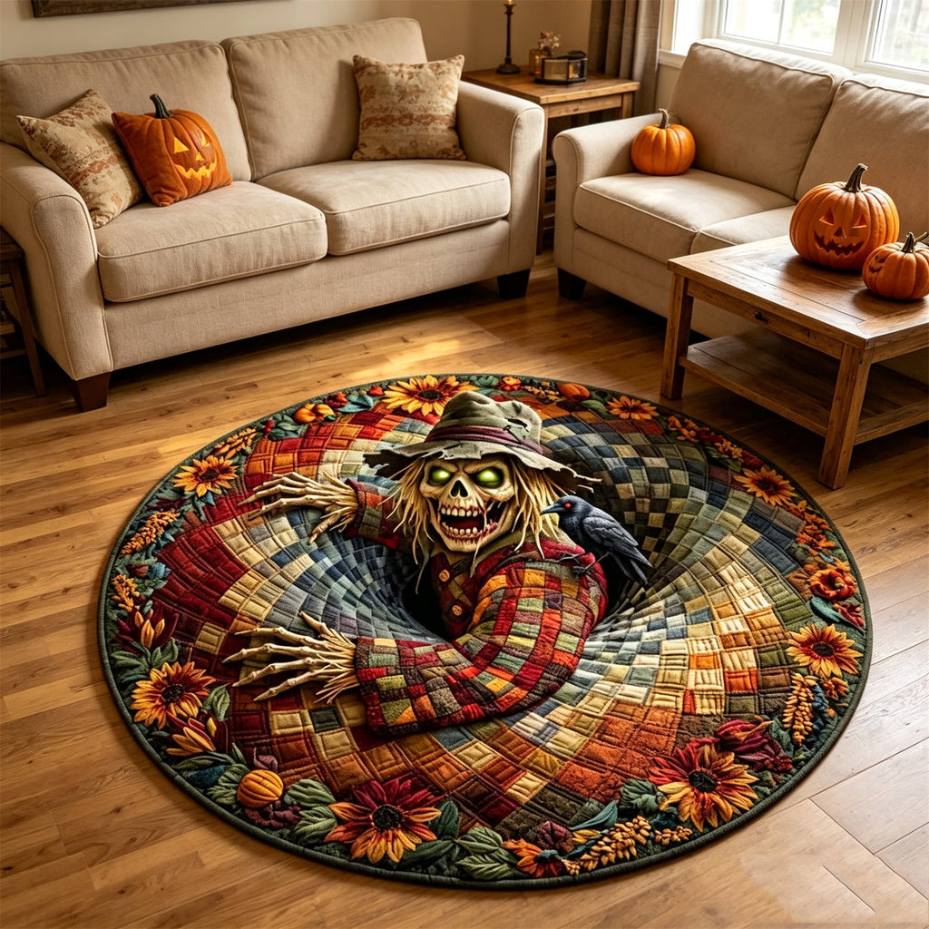 ZJNGJC 3D Circular Halloween Doormat Weird Decoration For Indoor Space Adding Whimsy Charm To Your Home Entryway Floor Mat D