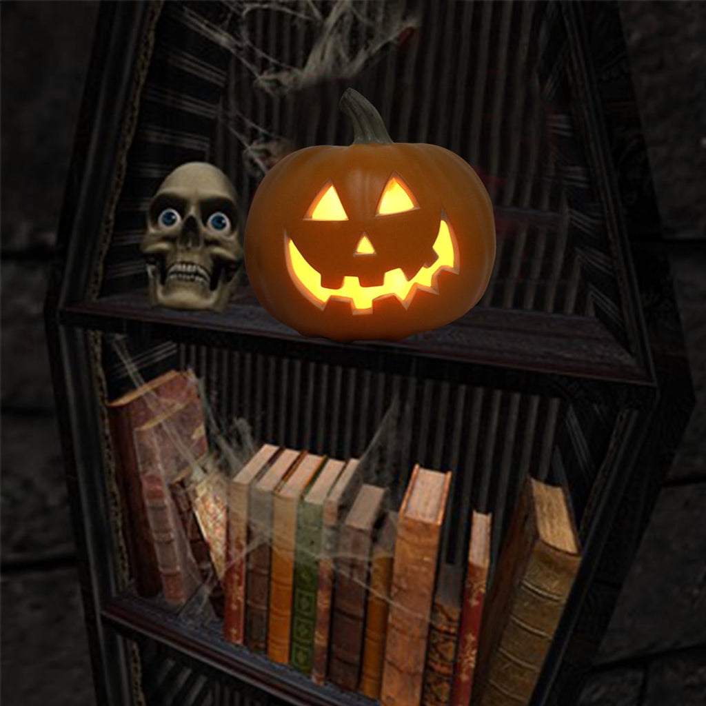 10in & 16in Jack O’Lantern Duo – Halloween Jack O Lantern LED Lighted Pumpkin Set