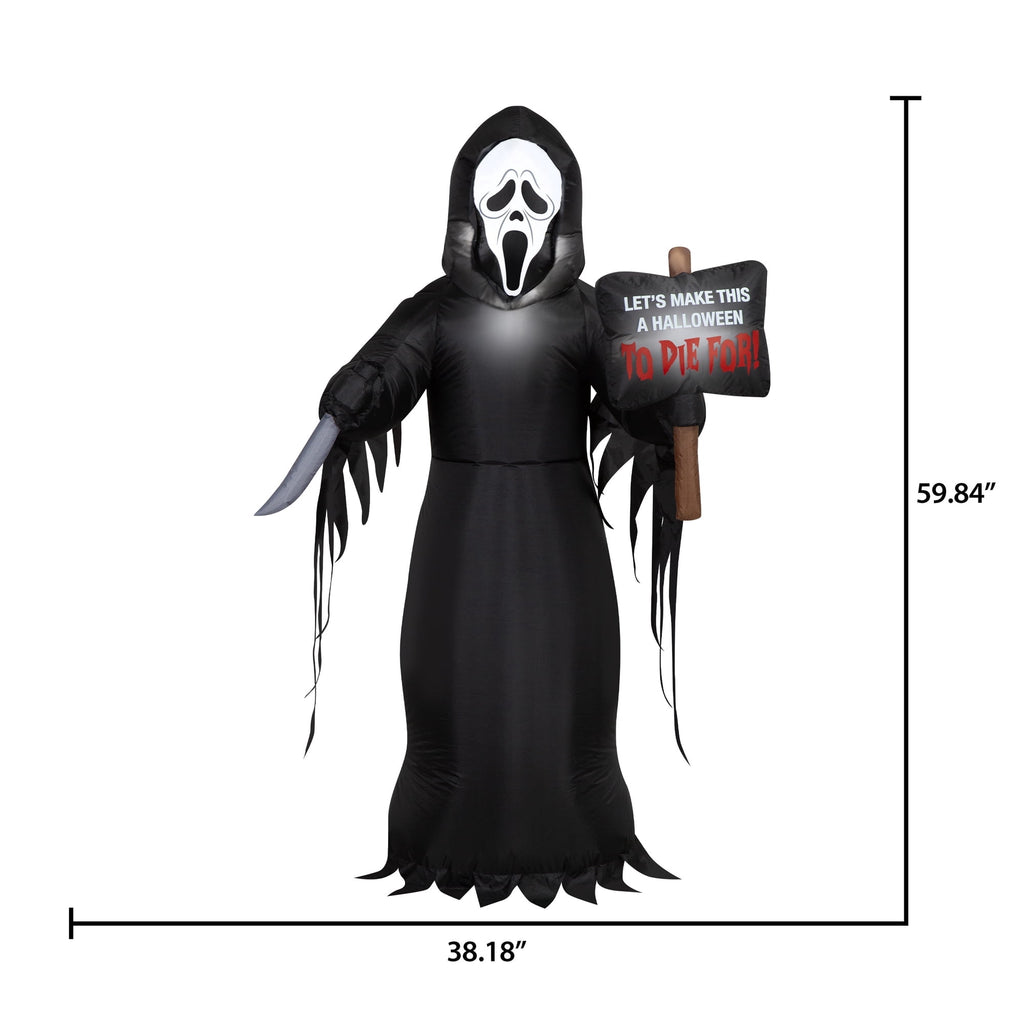 5 ft Ghostface Halloween Inflatable