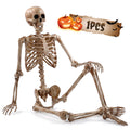 Ayieyill 5.4ft Halloween Skeleton Decorations, Weathered Posable Skeleton Decor for Halloween Decorations Outdoor Indoor