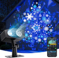 Govee Outdoor Decoration Projector Light, Upgraded LED Snowflake Projector, 180° Rotation, 20 HD Effects & 58 Scene Modes with App Control, IP67 Compatible with Alexa, Google Assistant, Matter