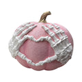 Halloween Skeleton Hand Pumpkin Statue Skeleton Hands Pumpkin Sculpture Spooky Tabletop Ornament for Halloween Living Room Tabletop Party Decor