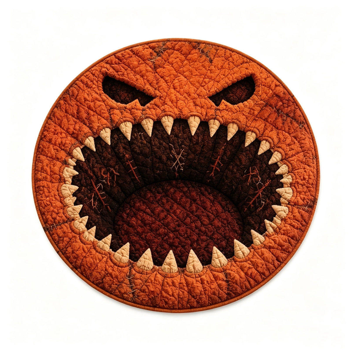 ZJNGJC 3D Circular Halloween Doormat Whimsy Charm For Indoor Space Weird Decoration With Antislip Polyester Fiber Carpet C