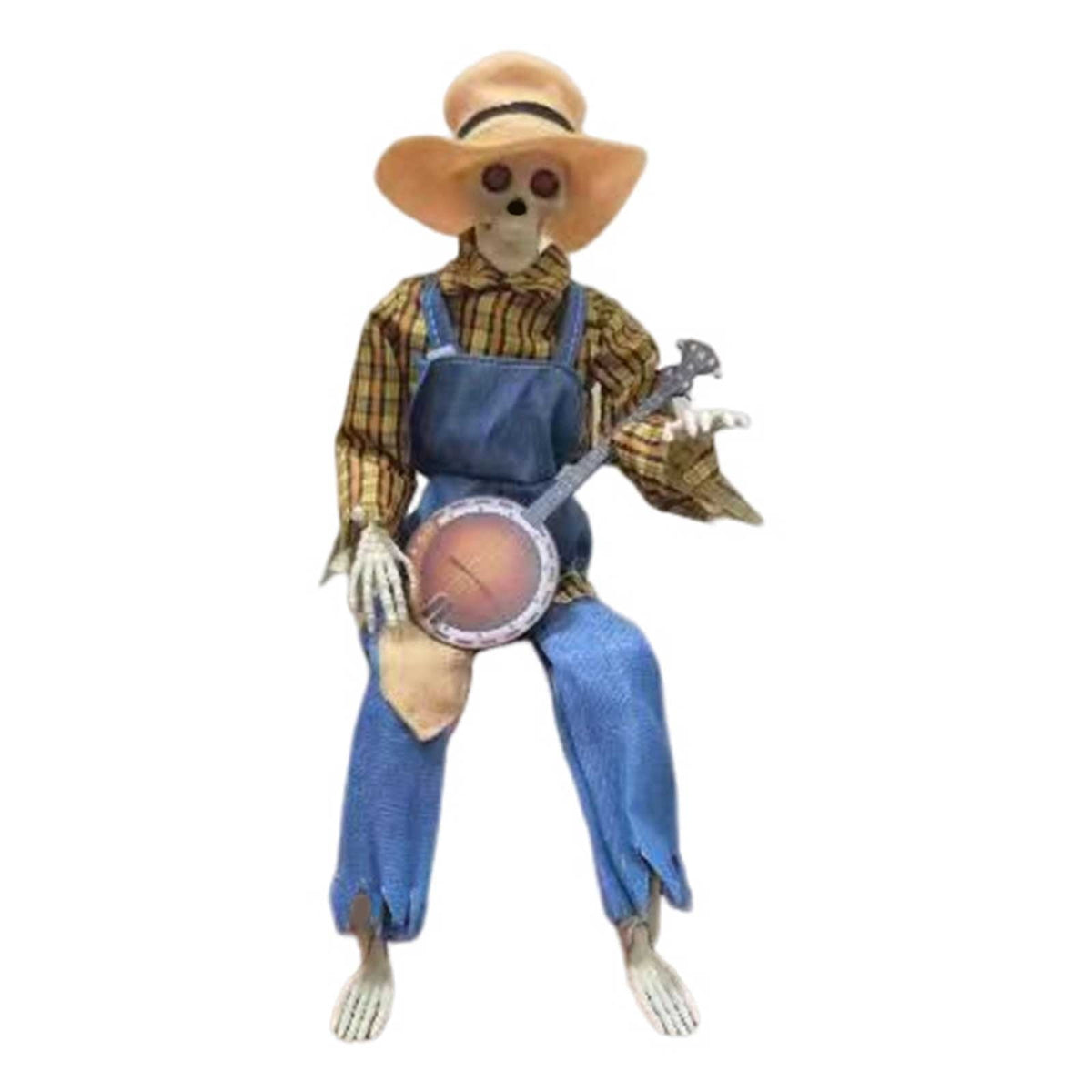 4Pcs Halloween Decorations Activate Music Multilingual Skeleton Halloween Autumn Interior Decoration Photos Props Photos Props Desktop Ornament 5.1"X4.3"X2" 2026